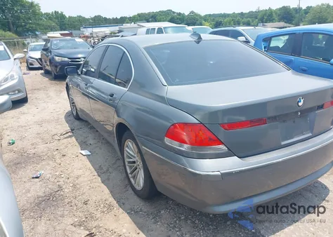 2004 BMW 745I из США, поврежденный, VIN WBAGL63444DP71192
